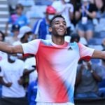 Felix Auger-Aliassime celebrates AO 2022