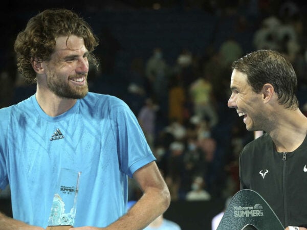 Maxime Cressy and Rafael Nadal, Melbourne, 2022