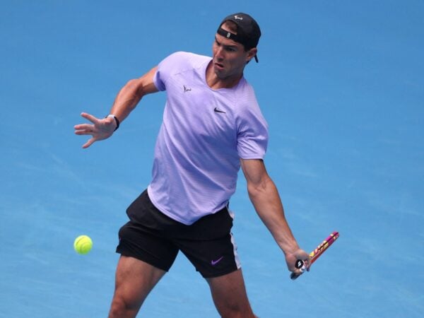 Rafael Nadal practice Melbourne 2022