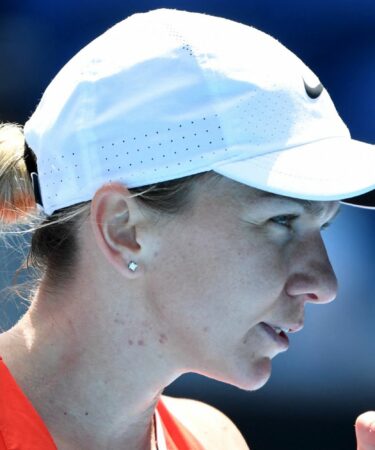 Romania's Simona Halep at the Australian Open