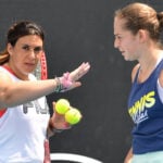 Marion Bartoli and Jelena Ostapenko