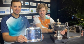 Andrey Rublev and Denys Molchanov