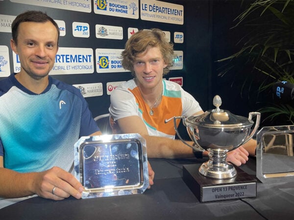 Andrey Rublev and Denys Molchanov