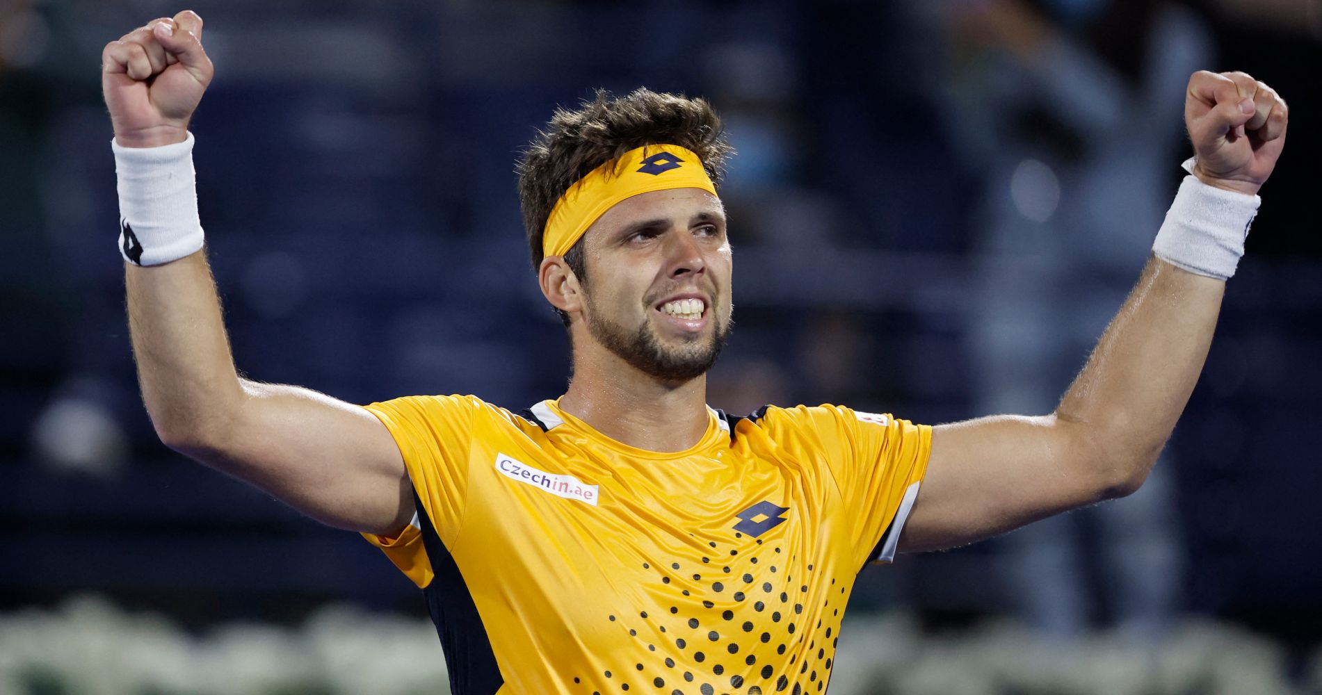 Czech Republic's Jiri Vesely at the Dubai Tennis Championships