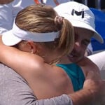 Linda Fruhvirtova and her father, Miami 2022