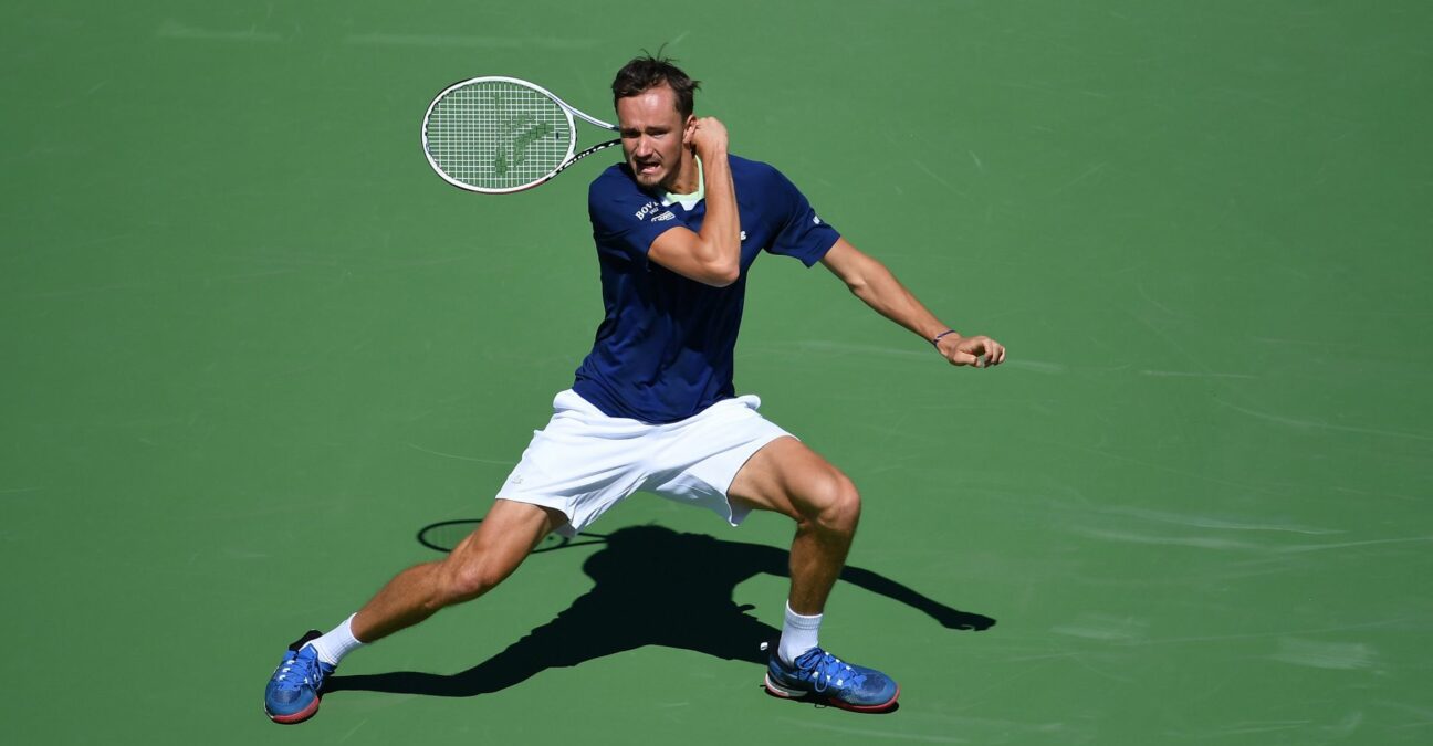 Daniil Medvedev at the BNP Paribas Open 2022