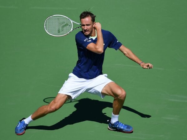 Daniil Medvedev at the BNP Paribas Open 2022