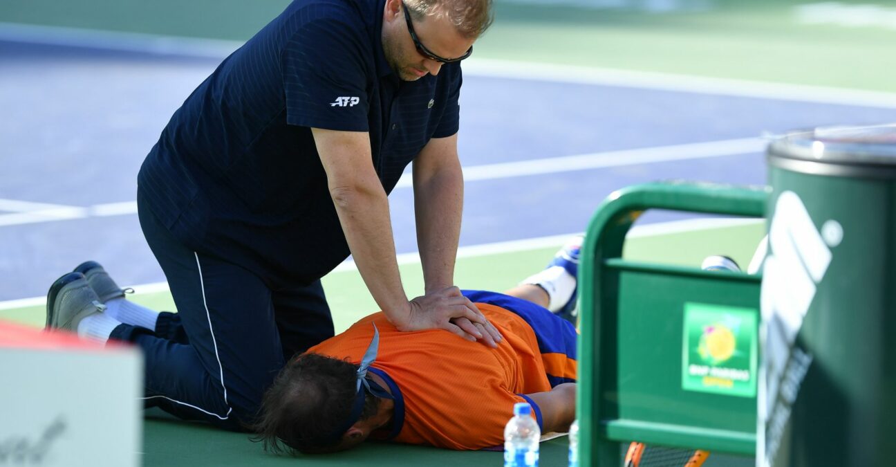 Rafael Nadal at the BNP Paribas Open 2022