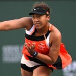 Naomi Osaka (JPN) at the BNP Paribas Open at the Indian Wells Tennis Garden.