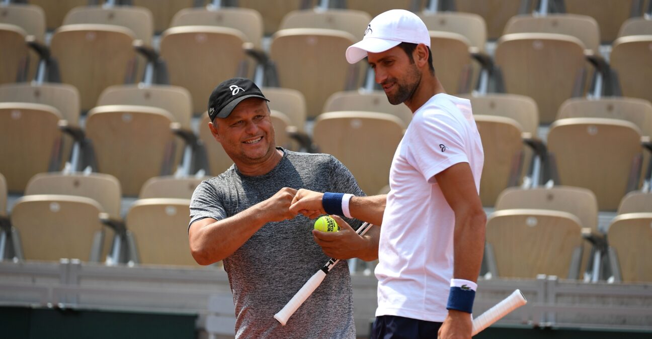 Novak Djokovic and Marian Vajda