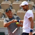 Novak Djokovic and Marian Vajda