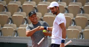 Novak Djokovic and Marian Vajda
