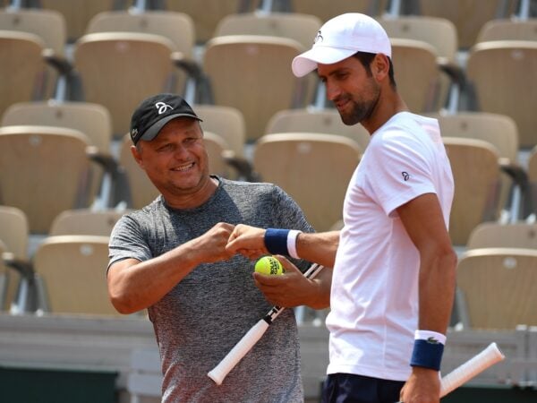 Novak Djokovic and Marian Vajda