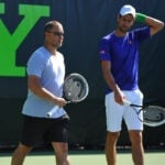 Marian Vajda and Novak Djokovic, 2014
