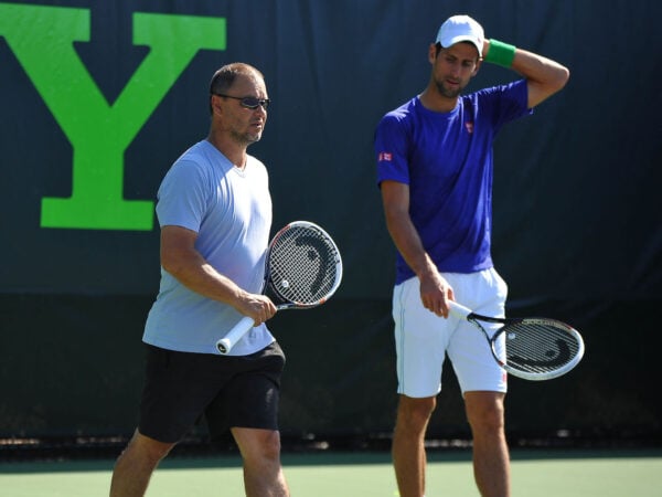 Marian Vajda and Novak Djokovic, 2014