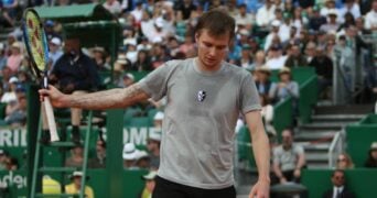 Alexander Bublik at the Rolex Monte-Carlo Masters 2022