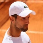 Serbia's Novak Djokovic during a practice session at the ATP Masters 1000 Monte Carlo Masters