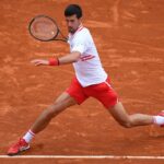 Novak Djokovic at the Rolex Monte Carlo Masters in 2021
