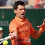Serbia's Novak Djokovic in action during his second round match against Spain's Alejandro Davidovich Fokina at the Monte-Carlo Masters 2022