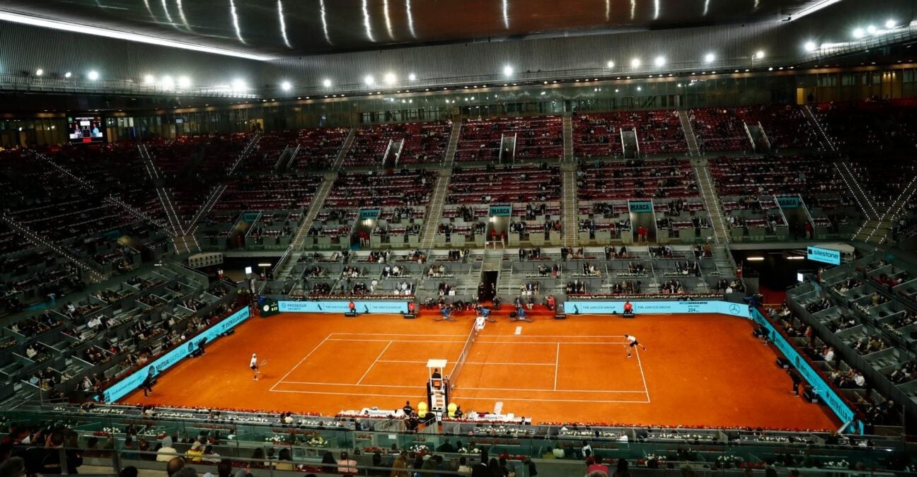 The Caja Magica in Madrid, Spain; Mutua Madrid Open 2021