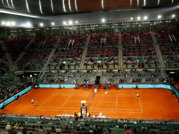 The Caja Magica in Madrid, Spain; Mutua Madrid Open 2021