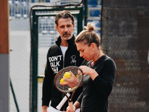 Patrick Mouratoglou and Simona Halep