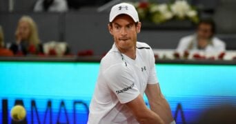 Andy Murray at the Madrid Open in 2017