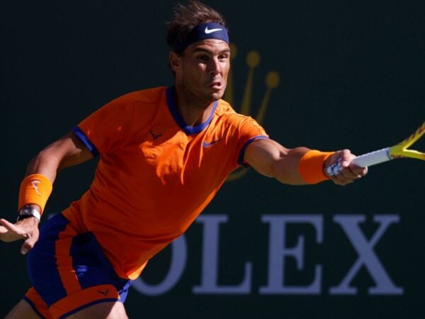 Rafael Nadal at Indian Wells Tennis Garden in Indian Wells, California.