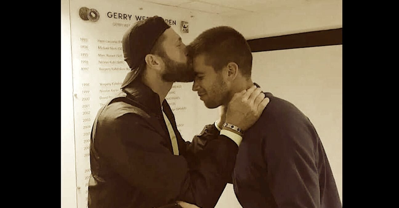 Borna Coric with his former coach Kristijan Schneider