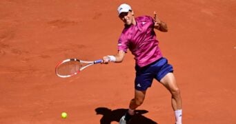 Dominic Thiem at Roland Garros 2021