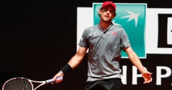 Austria's Dominic Thiem at the ATP Masters 1000 Italian Open Rome Masters