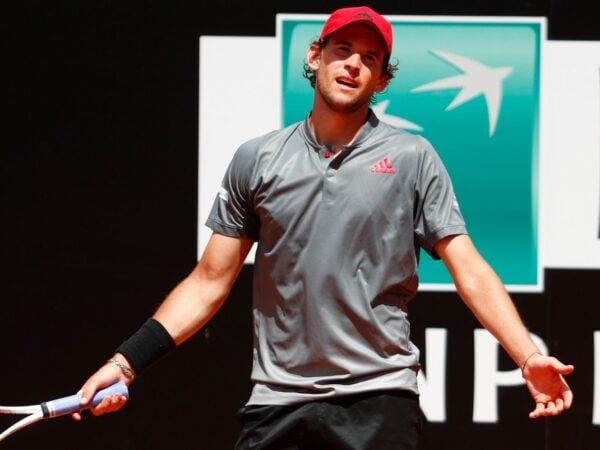 Austria's Dominic Thiem at the ATP Masters 1000 Italian Open Rome Masters