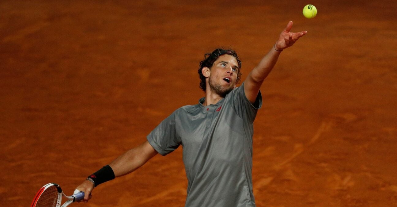 Austria's Dominic Thiem in action at the Italian Open
