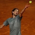 Austria's Dominic Thiem in action at the Italian Open