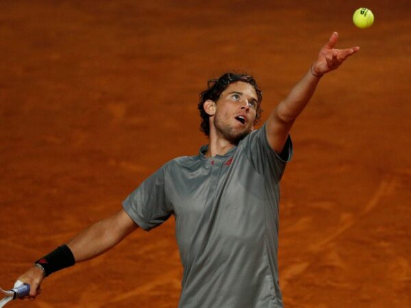 Austria's Dominic Thiem in action at the Italian Open
