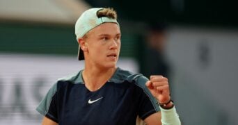 Denmark's Holger Rune at Roland Garros 2022