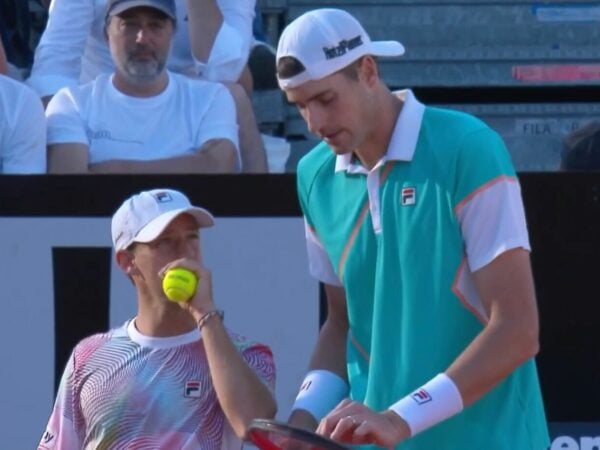 Isner Schwartzman at the Italian Open in Rome