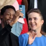 Gael Monfils, Elina Svitolina at PSG vs Lyon in Parc des Princes, Paris, France, on September 19, 2021