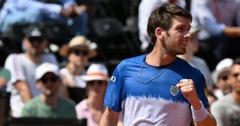 Cameron Norrie in the final of the Open Parc de Lyon