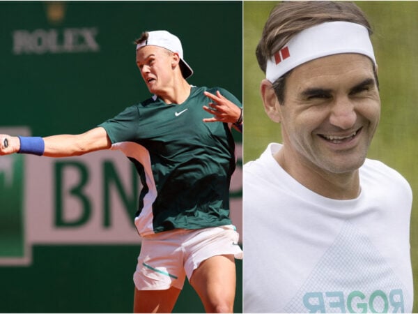 Holger Rune and Roger Federer