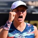 Poland's Iga Swiatek during her quarter final match at the Italian Open