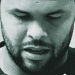 Jo-Wilfried Tsonga, black and white, Roland-Garros 2022