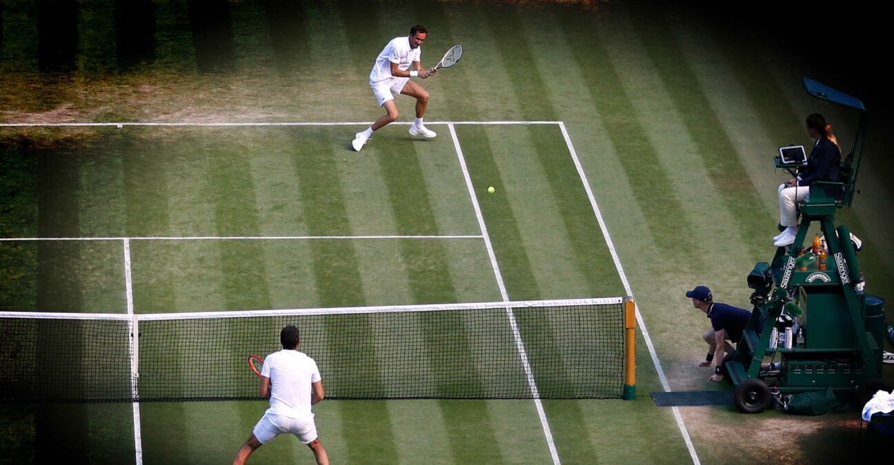 Daniil Medvedev at Wimbledon in 2021