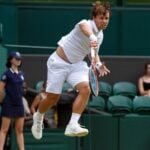 Ricardas Berankis at Wimbledon in 2015