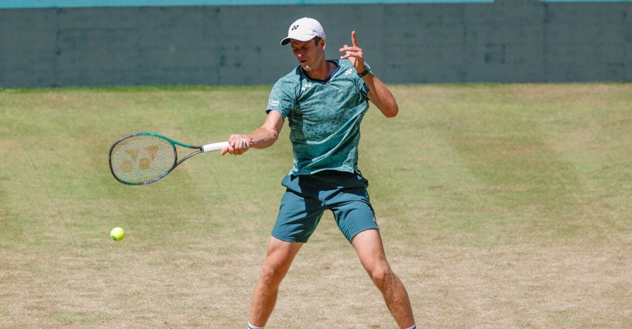 Hubert Hurkacz in Halle in 2022