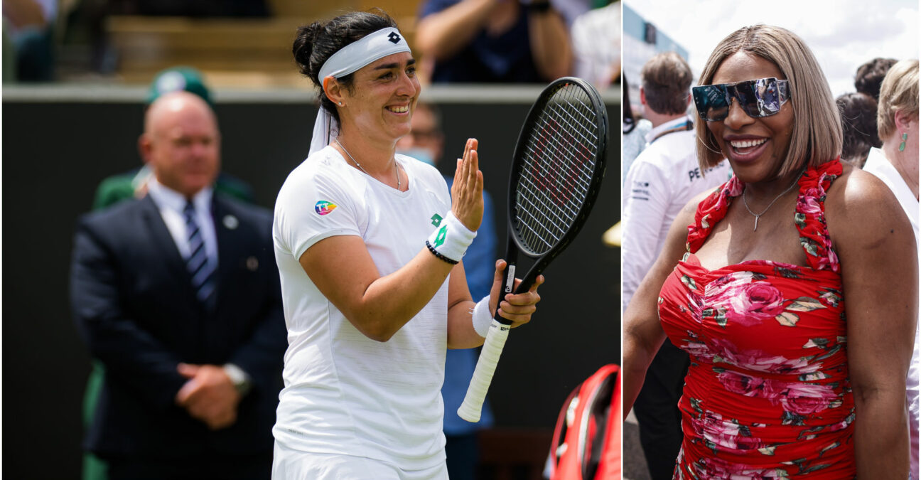 Ons Jabeur and Serena Williams