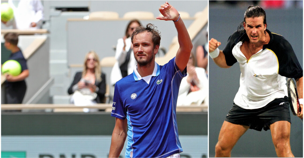 Daniil Medvedev and Patrick Rafter