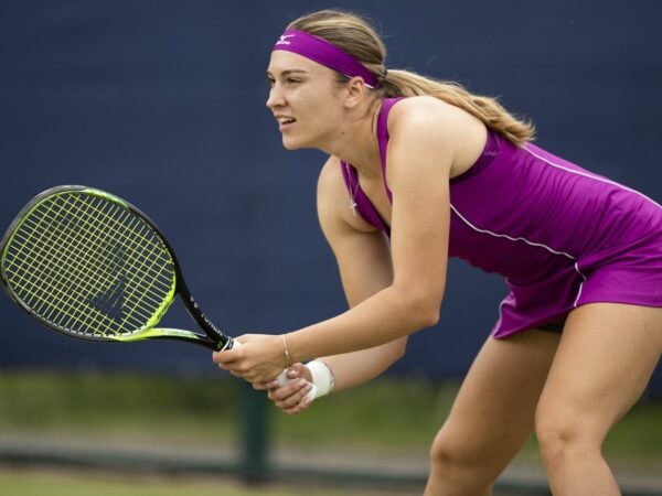 Natela Dzalamidze at the Nature Valley Open Tennis in Nottingham in 2018
