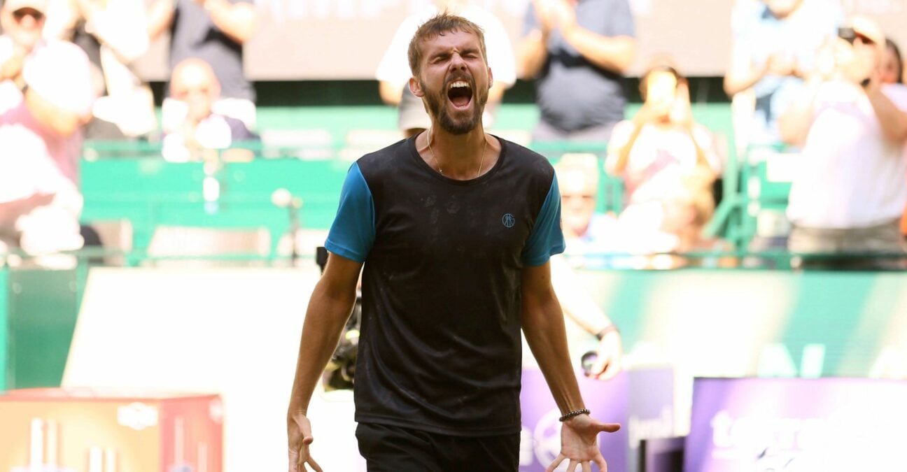 Oscar Otte at the Terra Wortmann Cup in Halle