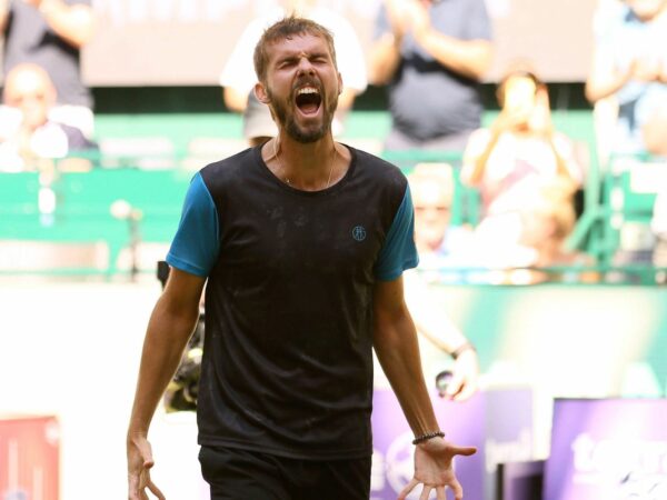 Oscar Otte at the Terra Wortmann Cup in Halle